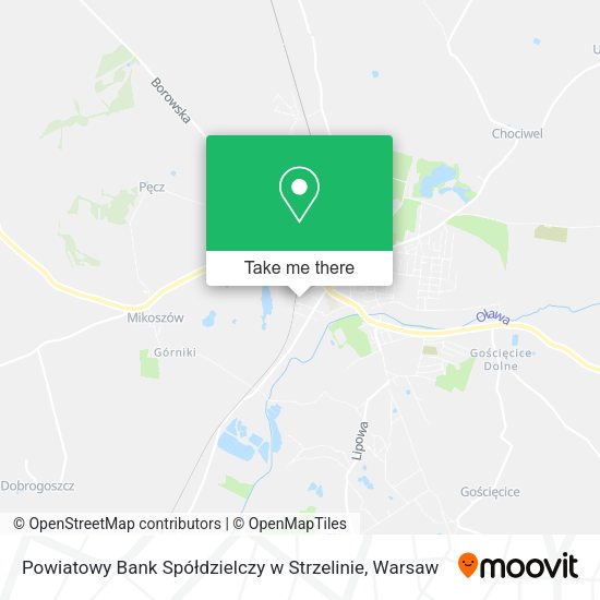 Powiatowy Bank Spółdzielczy w Strzelinie map