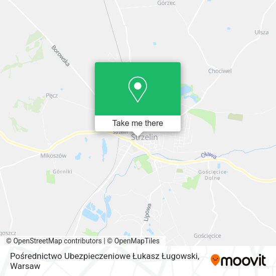 Pośrednictwo Ubezpieczeniowe Łukasz Ługowski map