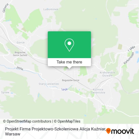 Projekt Firma Projektowo-Szkoleniowa Alicja Kuźniar map