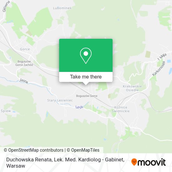 Duchowska Renata, Lek. Med. Kardiolog - Gabinet map