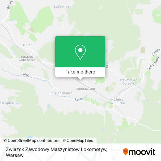 Zwiazek Zawodowy Maszynistow Lokomotyw map