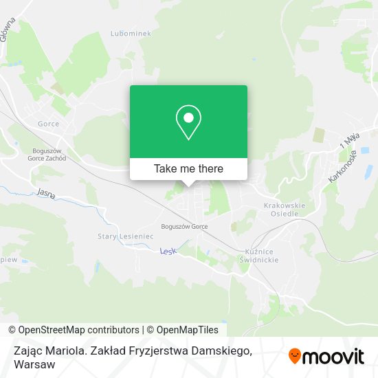 Zając Mariola. Zakład Fryzjerstwa Damskiego map