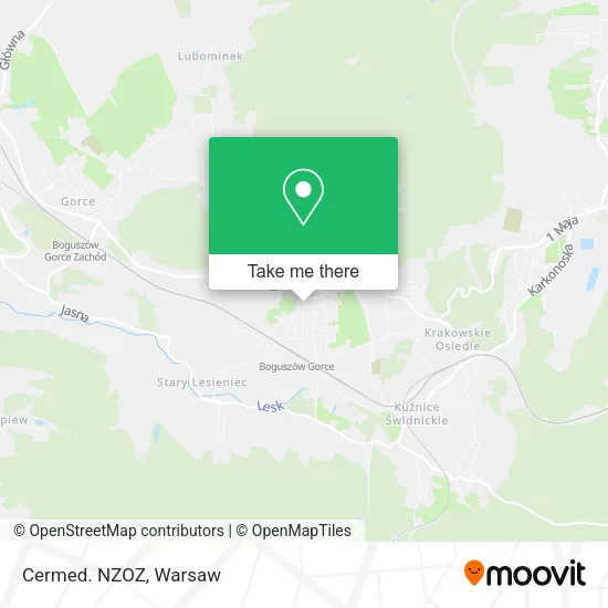 Карта Cermed. NZOZ