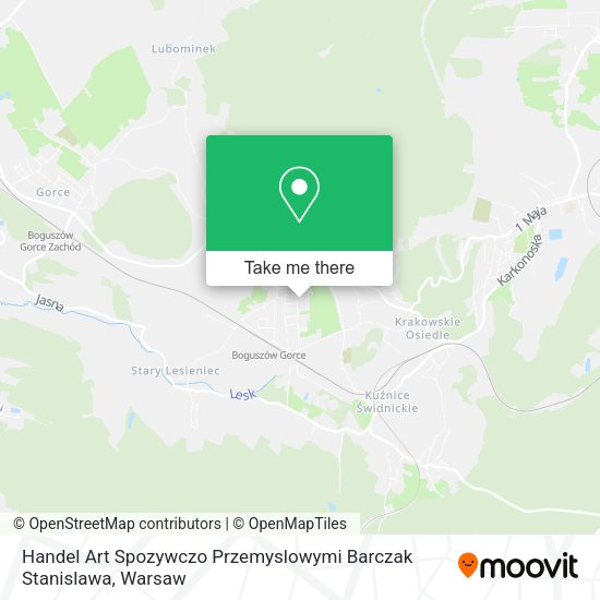 Handel Art Spozywczo Przemyslowymi Barczak Stanislawa map