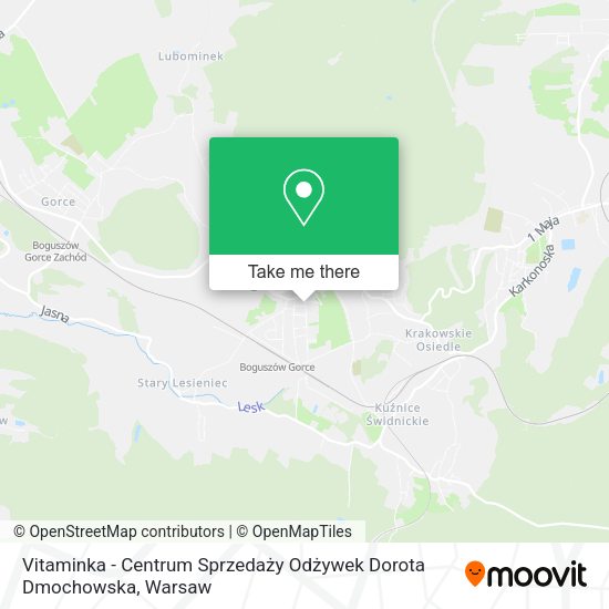 Vitaminka - Centrum Sprzedaży Odżywek Dorota Dmochowska map