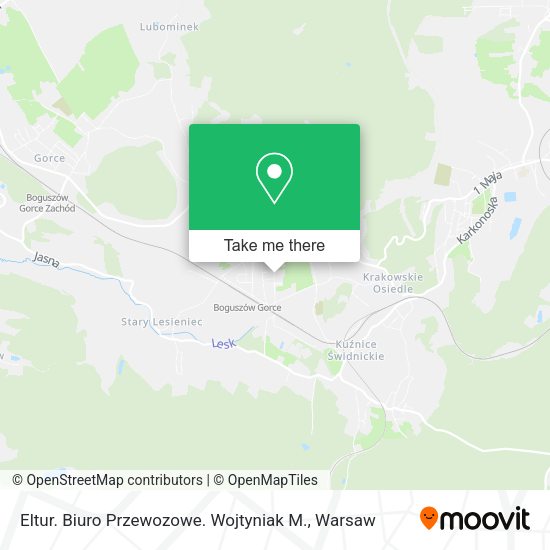 Eltur. Biuro Przewozowe. Wojtyniak M. map