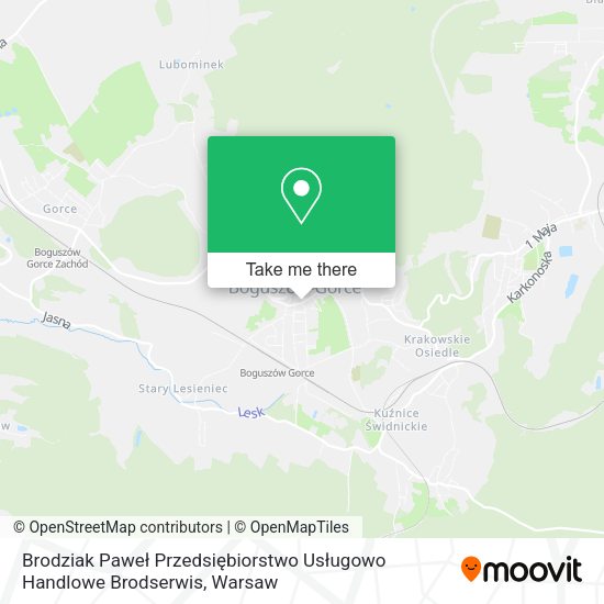 Brodziak Paweł Przedsiębiorstwo Usługowo Handlowe Brodserwis map