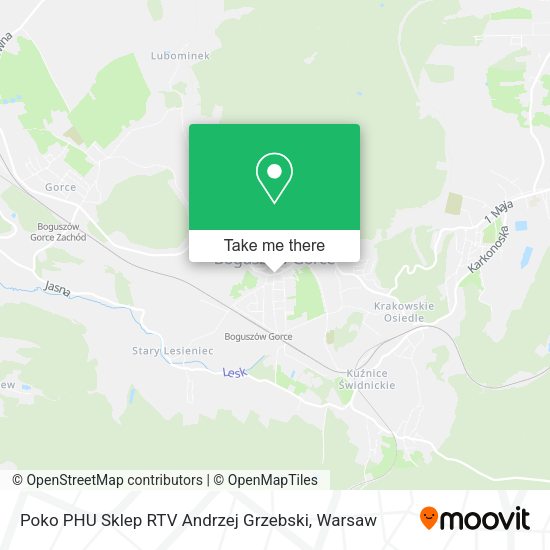 Poko PHU Sklep RTV Andrzej Grzebski map