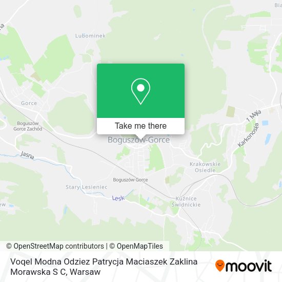 Voqel Modna Odziez Patrycja Maciaszek Zaklina Morawska S C map