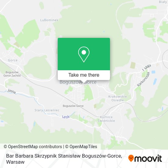 Bar Barbara Skrzypnik Stanisław Boguszów-Gorce map