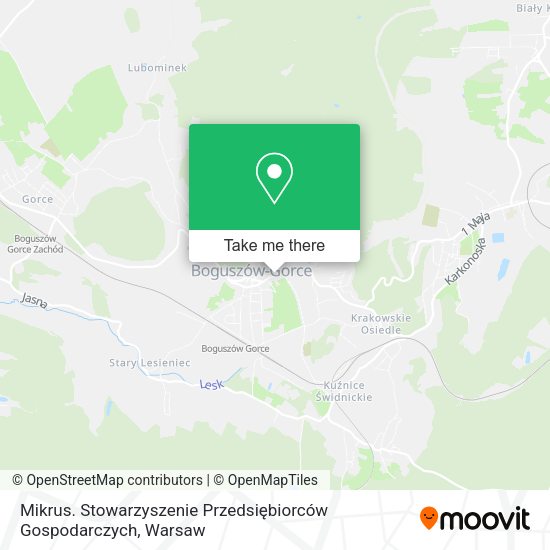 Mikrus. Stowarzyszenie Przedsiębiorców Gospodarczych map