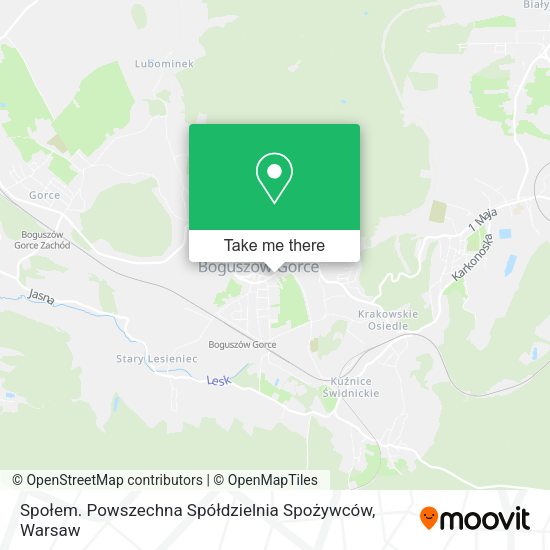 Społem. Powszechna Spółdzielnia Spożywców map