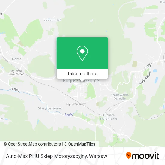 Карта Auto-Max PHU Sklep Motoryzacyjny