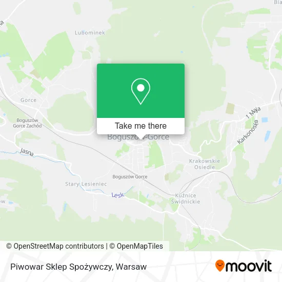 Piwowar Sklep Spożywczy map