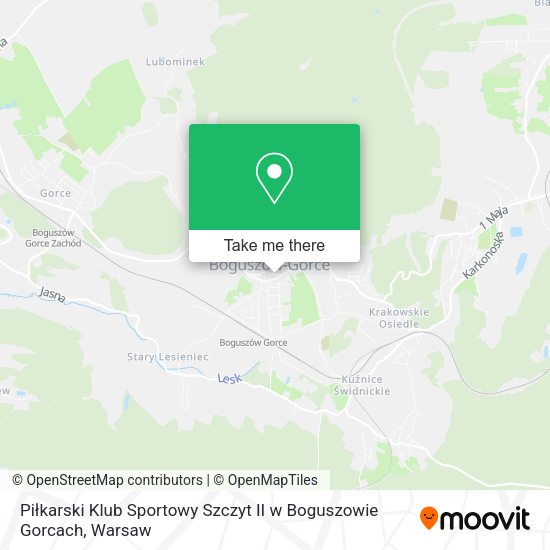 Piłkarski Klub Sportowy Szczyt II w Boguszowie Gorcach map