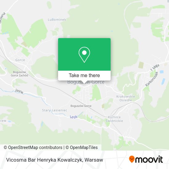 Vicosma Bar Henryka Kowalczyk map