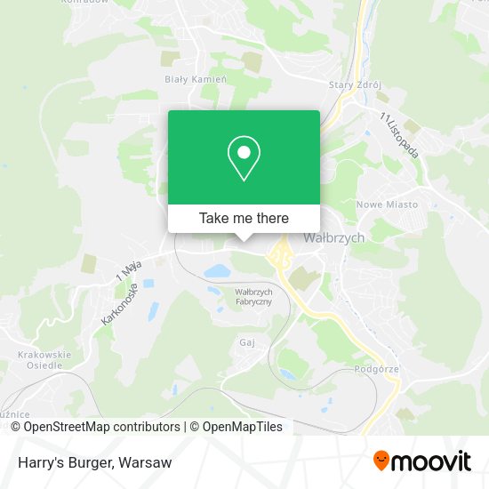 Harry's Burger map