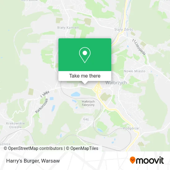 Карта Harry's Burger