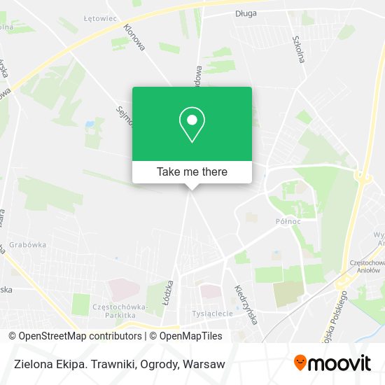 Zielona Ekipa. Trawniki, Ogrody map