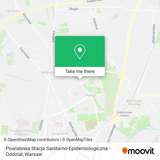 Powiatowa Stacja Sanitarno-Epidemiologiczna - Oddział map