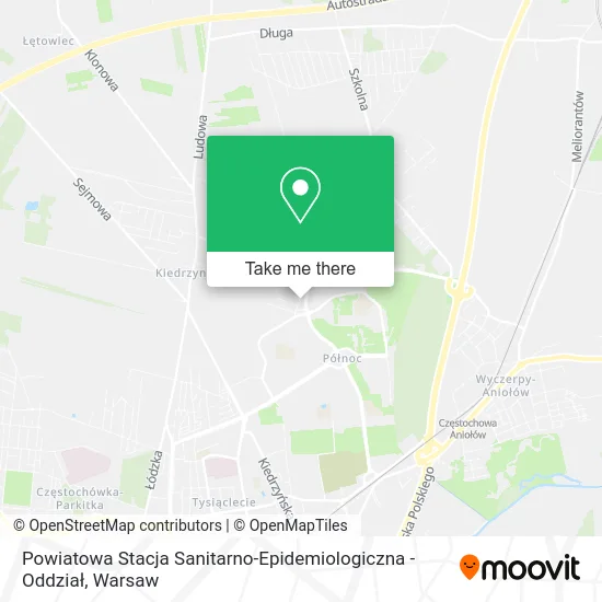Карта Powiatowa Stacja Sanitarno-Epidemiologiczna - Oddział