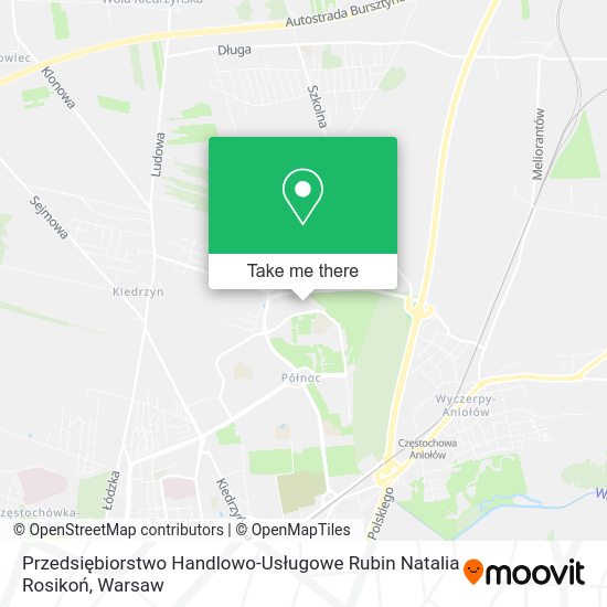 Przedsiębiorstwo Handlowo-Usługowe Rubin Natalia Rosikoń map