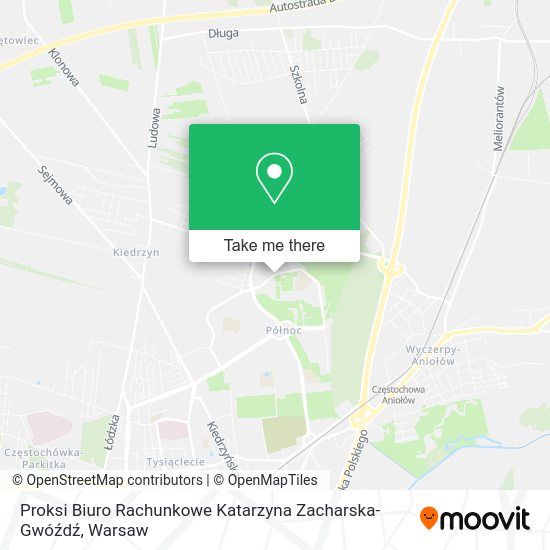 Proksi Biuro Rachunkowe Katarzyna Zacharska-Gwóźdź map