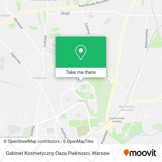 Gabinet Kosmetyczny Oaza Pieknosci map