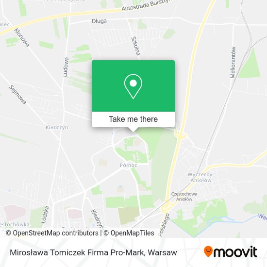 Mirosława Tomiczek Firma Pro-Mark map