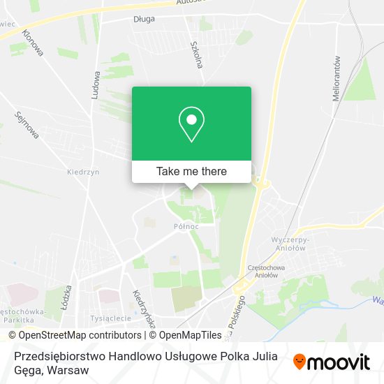 Przedsiębiorstwo Handlowo Usługowe Polka Julia Gęga map