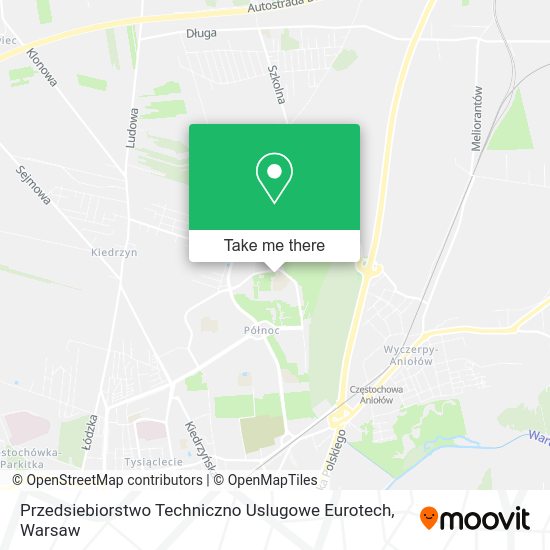 Przedsiebiorstwo Techniczno Uslugowe Eurotech map