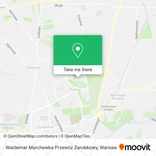 Карта Waldemar Marchewka Przewóz Zarobkowy