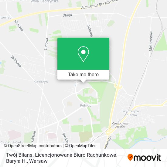 Twój Bilans. Licencjonowane Biuro Rachunkowe. Baryła H. map