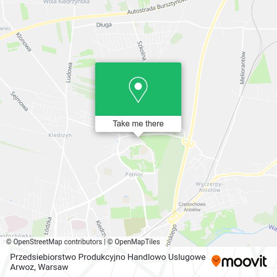 Przedsiebiorstwo Produkcyjno Handlowo Uslugowe Arwoz map