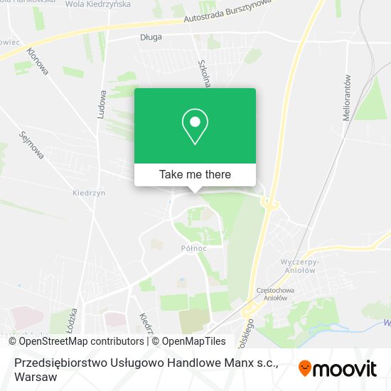 Przedsiębiorstwo Usługowo Handlowe Manx s.c. map