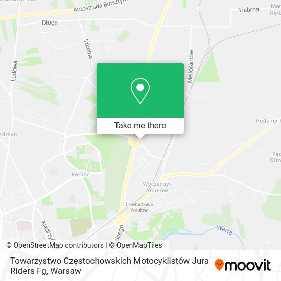 Towarzystwo Częstochowskich Motocyklistów Jura Riders Fg map