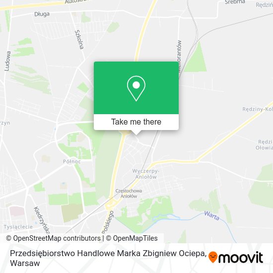 Przedsiębiorstwo Handlowe Marka Zbigniew Ociepa map