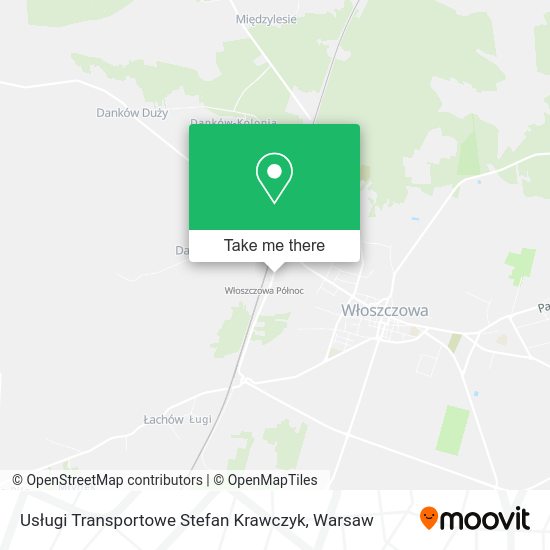 Usługi Transportowe Stefan Krawczyk map