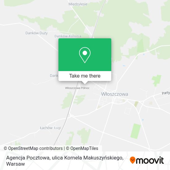 Agencja Pocztowa, ulica Kornela Makuszyńskiego map