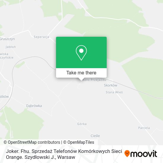 Joker. Fhu. Sprzedaż Telefonów Komórkowych Sieci Orange. Szydłowski J. map