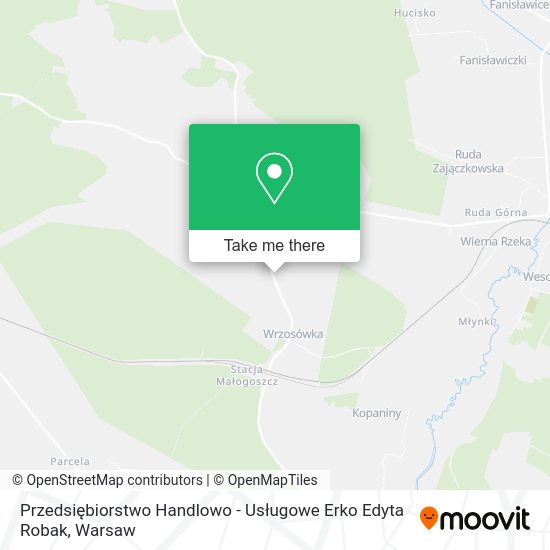 Przedsiębiorstwo Handlowo - Usługowe Erko Edyta Robak map