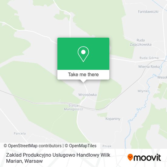 Zaklad Produkcyjno Uslugowo Handlowy Wilk Marian map