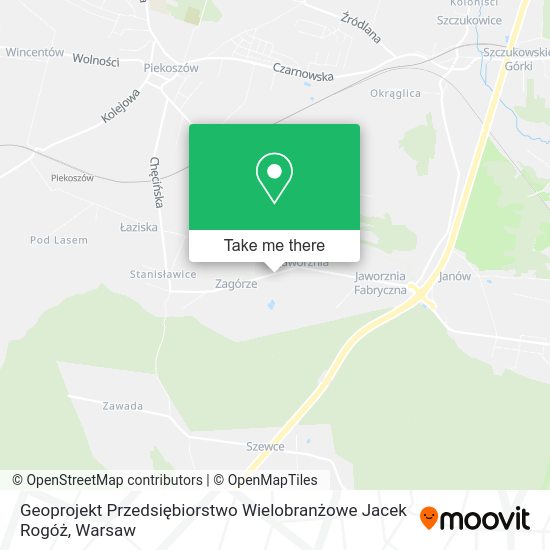 Geoprojekt Przedsiębiorstwo Wielobranżowe Jacek Rogóż map