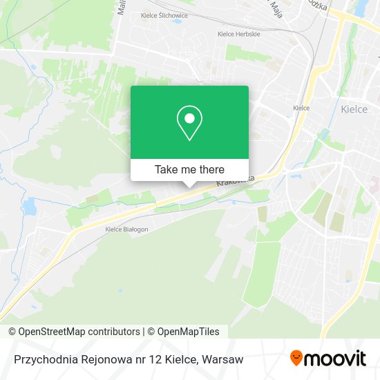 Przychodnia Rejonowa nr 12 Kielce map