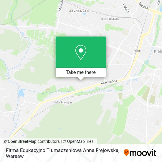 Firma Edukacyjno Tłumaczeniowa Anna Frejowska map