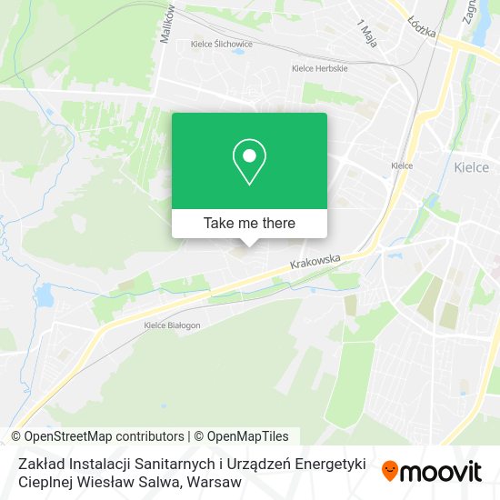 Zakład Instalacji Sanitarnych i Urządzeń Energetyki Cieplnej Wiesław Salwa map