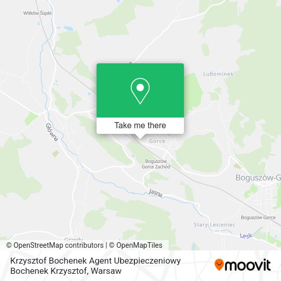 Krzysztof Bochenek Agent Ubezpieczeniowy Bochenek Krzysztof map