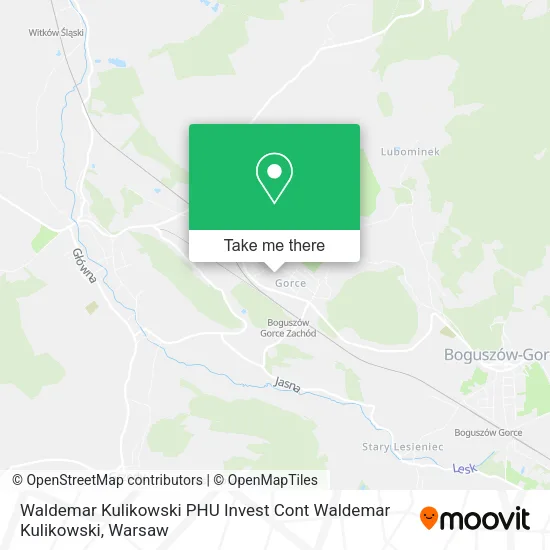 Карта Waldemar Kulikowski PHU Invest Cont Waldemar Kulikowski