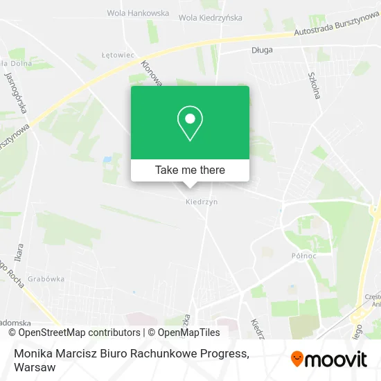 Карта Monika Marcisz Biuro Rachunkowe Progress