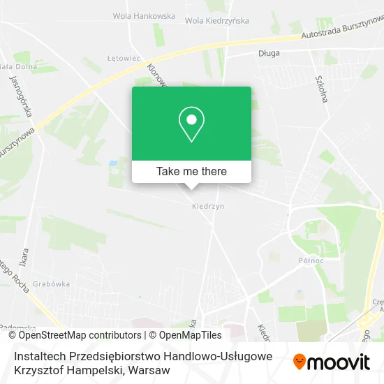 Instaltech Przedsiębiorstwo Handlowo-Usługowe Krzysztof Hampelski map